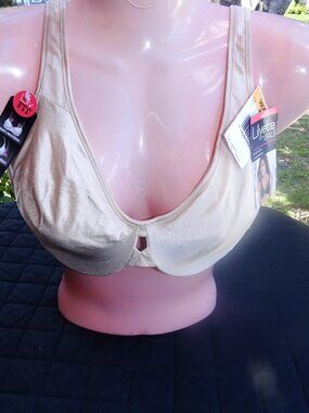Lilyette by Bali Minimizer Underwire Bra Beige 36DD NWT